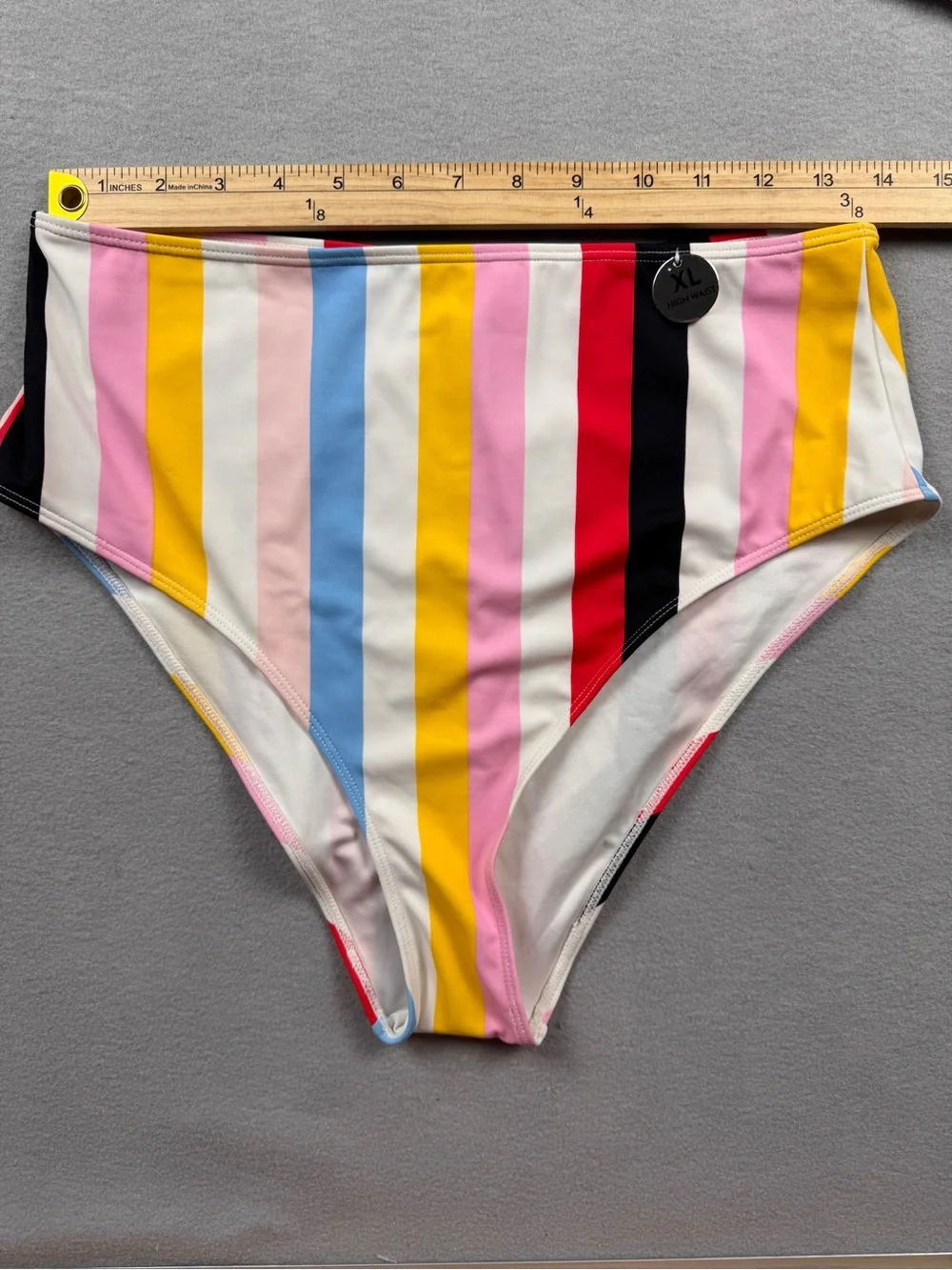 Asos Forever 21 Bikini Stripe High Waist Bottom Coordinated XLARGE Mix Match